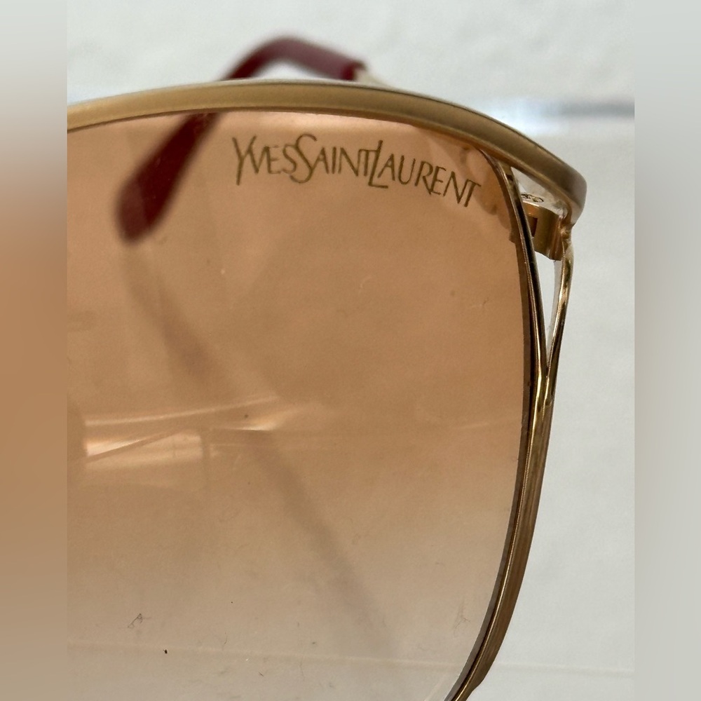 Vintage Yves Saint Laurent Paris Sunglasses - Late 1970s Early 80s Studio 54 Era - Picture 10 of 11